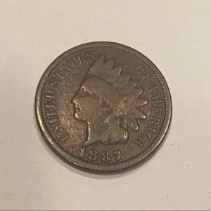1887 Indian cent